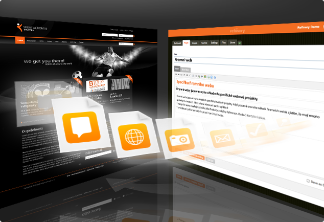 Administrace obsahu webu znamená administraci multimediálních dat